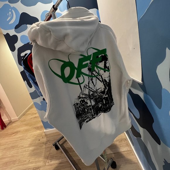 Off-White | Jackets u0026 Coats | Off White Hoodie White Fall Winter 92 |  Poshmark